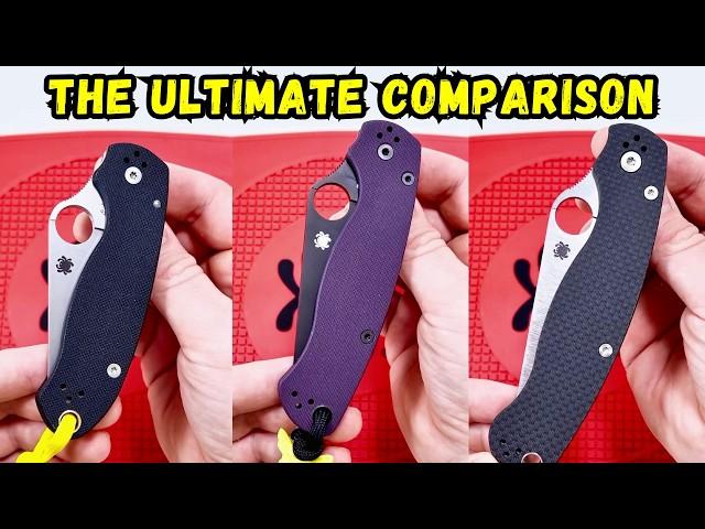 Spyderco Para 3 vs Paramilitary 2 vs Military 2 Comparison and In-Depth Review