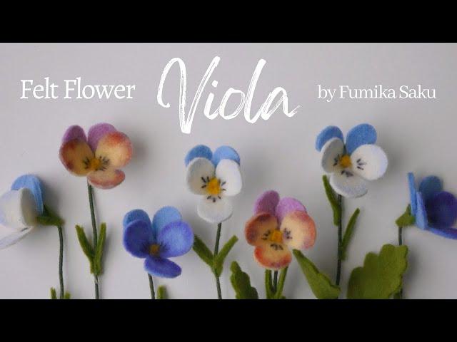 How to Make Felt Flower : Viola