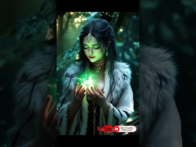 The Enchantress of the Emerald Flame ‍️ | Fantasy Magic Vibes