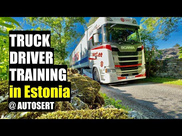 TRUCK DRIVER TRAINING IN ESTONIA. AUTOSERT.