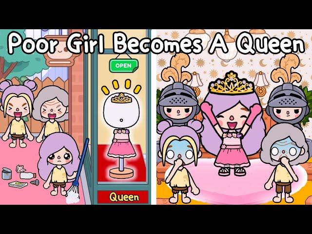 Poor Girl Becomes A Queen  Sad Story | สาวยากจนกลายเป็นราชินี | Toca Life Story | Toca Boca