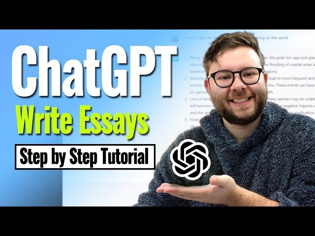 ChatGPT - Write Essays With ChatGPT [Step By Step Tutorial]