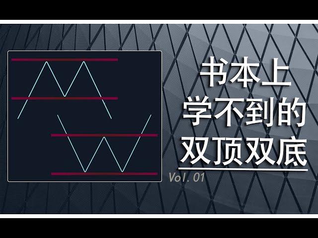 [知識精講] 價格雙頂M頂、雙底W底形態誤區？三種交易優化方法顯著提高盈虧比！交易初學者必看!