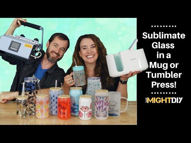 How to Sublimate Glass in the Cricut Mug Press & PYD Life Tumbler Press