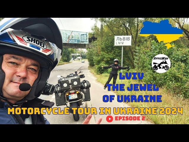 Motorcycle Tour Through a War Zone Ep. 2 Lviv: Ukraine's Gem  Ukraine  2024  #attisway