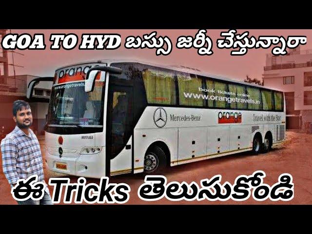 GOA TO HYD| Bus journey| How to travel by bus with less fare #travelvlog  #goatohyderabad #goatour