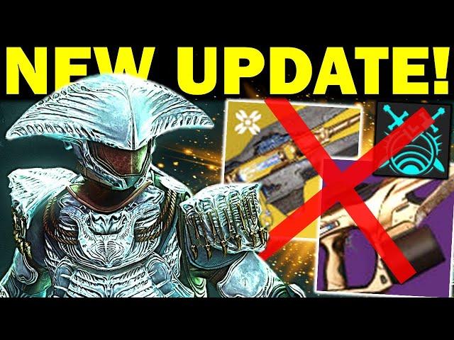 Bungie just NUKED the Destiny 2 DPS META with a New Update...