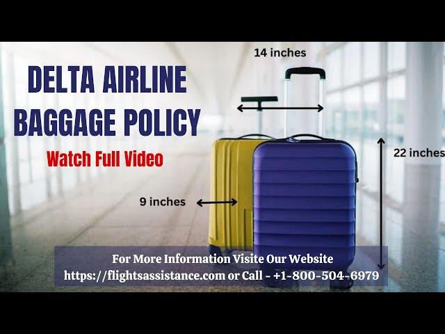 Delta Airlines Baggage Policy || Everything You Need to Know || Baggage Allowance