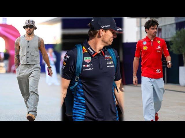 Lewis Hamilton Max Verstappen & more F1 Drivers arriving in Paddock | Behind the Scenes