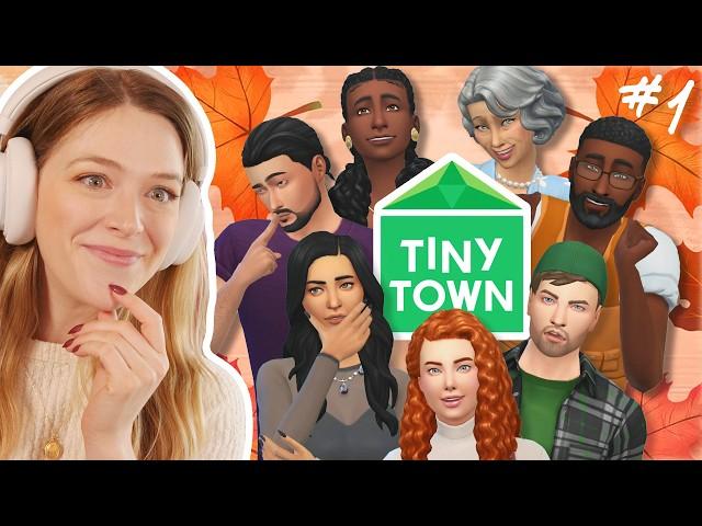 starting a NEW sims challenge: TINY TOWN | blue #1