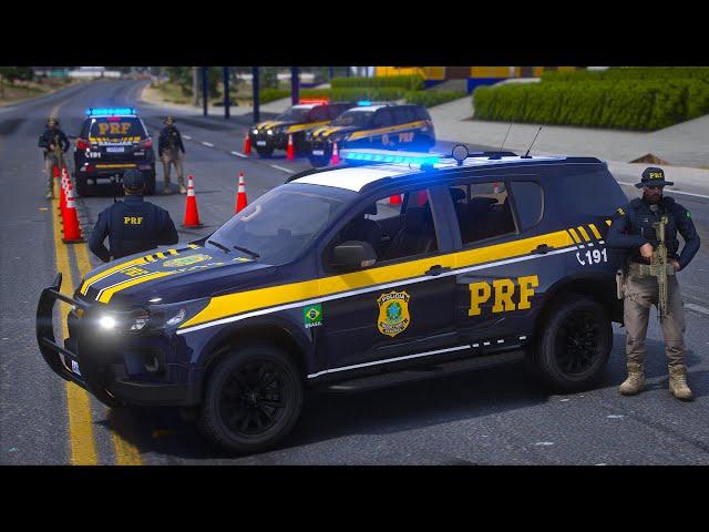 ABORDAGEM + APREENSÃO‼️ PRF - POLÍCIA RODOVIÁRIA FEDERAL | GTA 5 POLICIAL