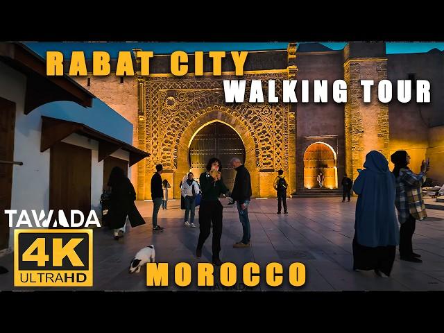 RABAT City 4K UHD Walking Tour, Morocco 