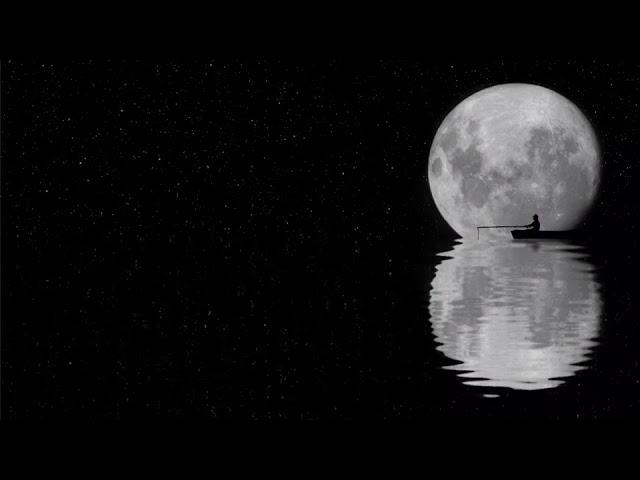 Canoe On The Lake At Night Sounds - With Lonesome Loon Call {8 Hours} *No Music}