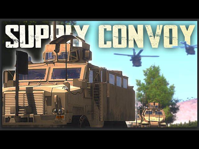 Providing Close Air Support for a MASSIVE 128-man Supply Convoy