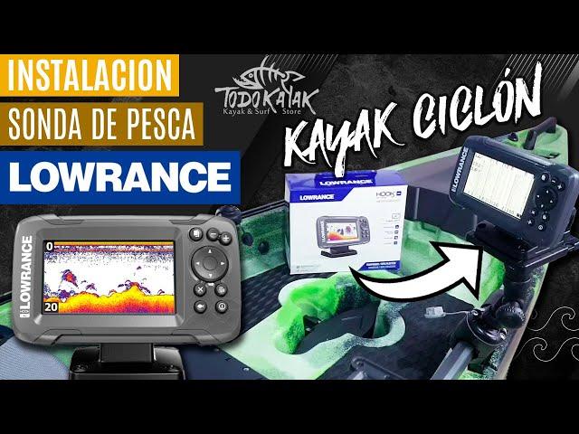 Instalar sonda de pesca en kayak ¡Cómo pongo un sonar en kayak!