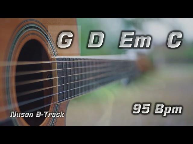 G Major (95 Bpm) Acoustic Guitar Backing Track with Cajon