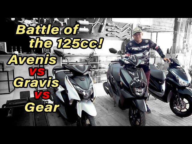 Avenis vs Mio Gravis vs Mio Gear! Mga Bagong 125cc Scooters Comparison