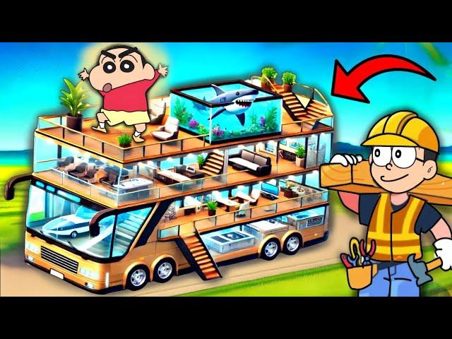 Shinchan Build Luxury Bus House 