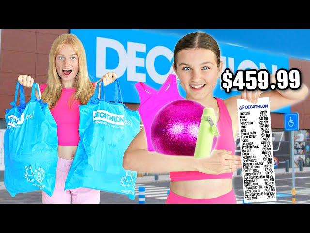 NO BUDGET SHOPPING AT DECATHLON! *Gymnastics & More!* | Family Fizz