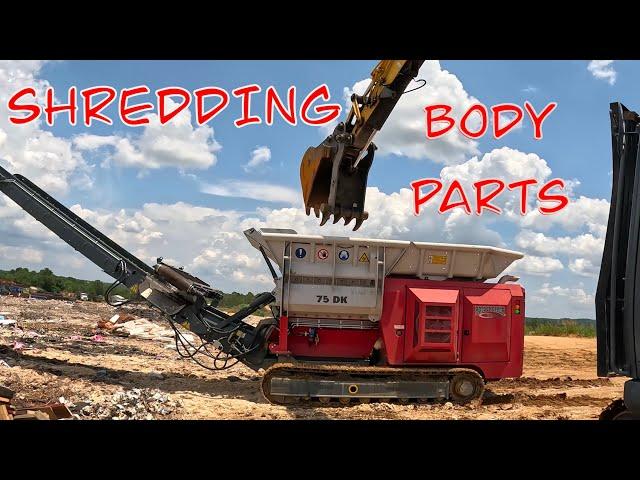 Shredder EATS Body Parts!! #shredder #heavyequipment