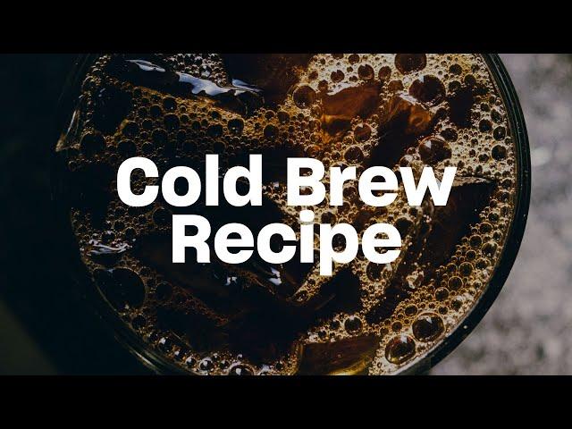 RESEP COLD BREW MUDAH DAN ENAK!