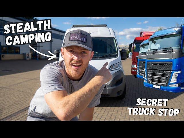 STEALTH VAN CAMPING (Secret Truck Stop)