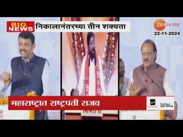 Special Report | कुणालाही बहुमत न मिळाल्यास पुढे काय ? निकालानंतरच्या तीन शक्यता | Zee24Taas