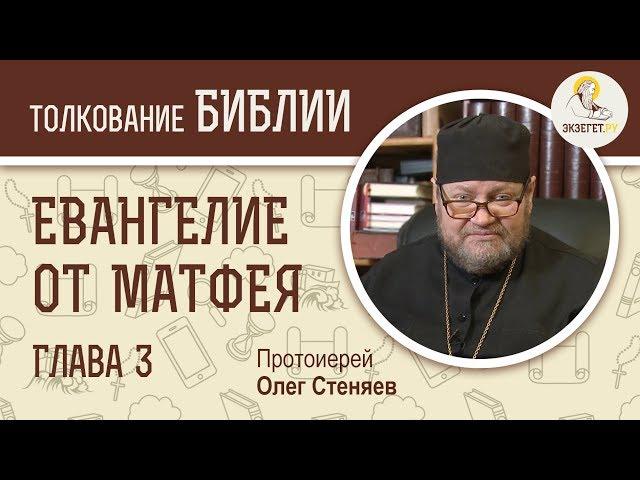 Евангелие от Матфея. Глава 3. Протоиерей Олег Стеняев. Толкование Библии. Толкование Нового Завета