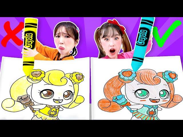 새콤달콤 캐치 티니핑 3마커 챌린지!! Three Marker Challenge!