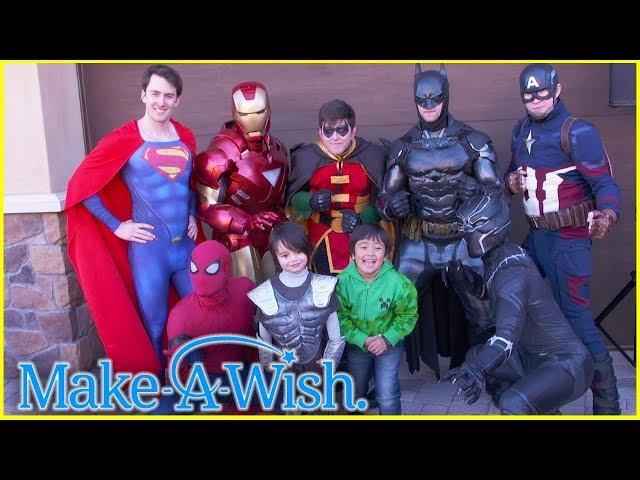 Ryan Surprises Johnny at his End of Chemo Party With Make a Wish!!