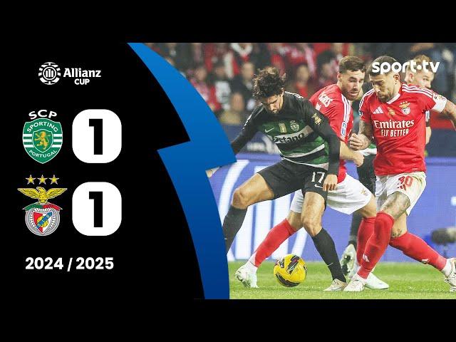 Resumo: Sporting 1-1 Benfica (6-7 após G.P.) - Taça da Liga | sport tv