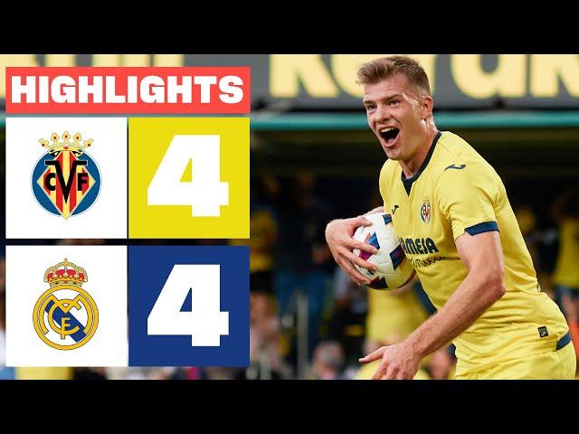 VILLARREAL CF 4 - 4 REAL MADRID | HIGHLIGHTS LALIGA EA SPORTS