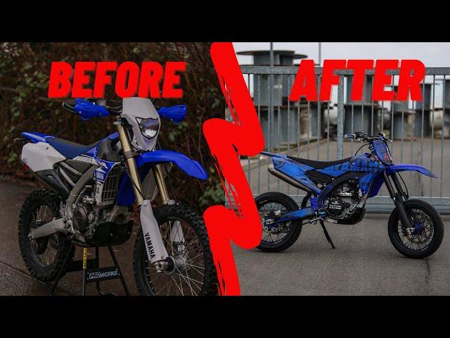 BUILDING MY DREAM SUPERMOTO IN UNDER 10 MINUTES