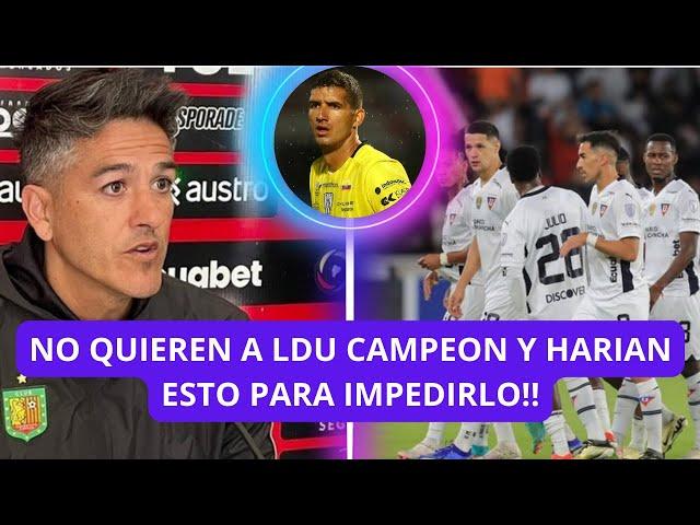DURO! ADVIERTEN A LIGA DE QUITO DE NO JUGAR LA FINAL  | PINOS AL EXTERIOR