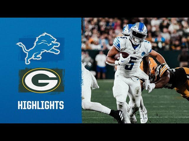 David Montgomery's HUGE night leads to a Lions win against the Packers | 2023 Week 4 Game Highlights