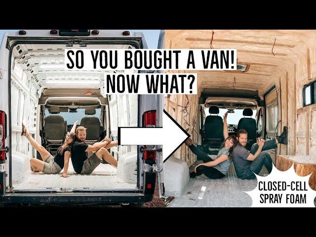 Van Build First steps: Framing, Pre Wiring & Insulation | A simple "How to" guide