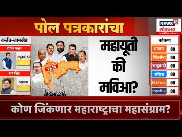 Maharashtra Exit Poll LIVE | महाराष्ट्रात मविआ की महायुती ,पत्रकारांचा एक्झिट पोलचे आकडे काय?