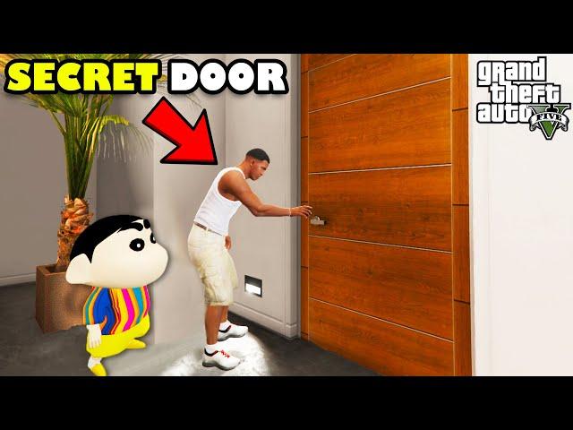 Franklin Opened THE LUXURY SECRET DOOR of Franklin's House in GTA 5 | SHINCHAN and CHOP