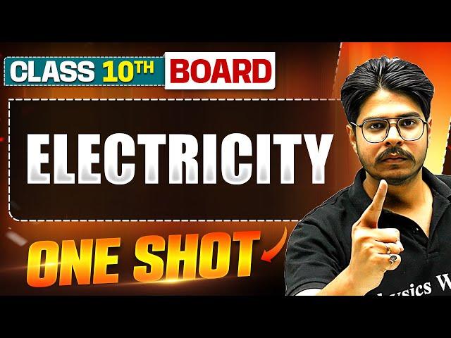 WARRIOR 2025: ELECTRICITY in 1 Shot: FULL CHAPTER (Theory + PYQs) | Class 10th Boards