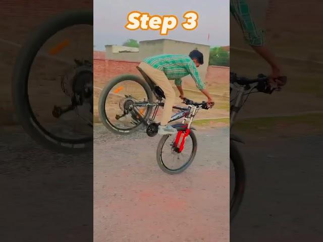 HOW TO DO 180 STOPPIE IN 4EASY STEP #cycle #cycling #cyclestunt #viral #viralshort #shorts #bmx