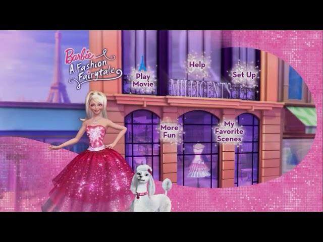 Barbie A Fashion Fairytale (2010) DVD MENU