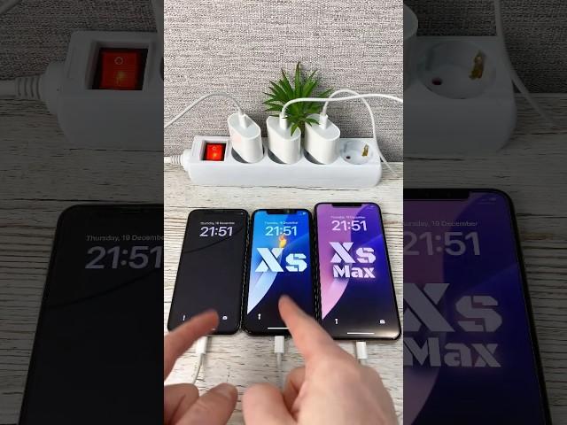 iPhone X VS Xs VS Xs Max Power On Boot Speed Test Comparision