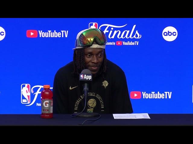 Boston Celtics' Jrue Holiday Postgame Interview After Winning NBA Finals Against Dallas Mavericks