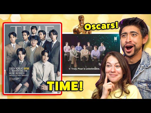 BTS 2022 Time Magazine Cover + Oscar Appearance! FIRST TIME REACTION!