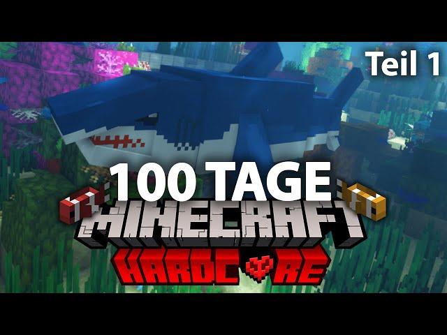 Ich überlebe 100 Tage Minecraft Hardcore in einem riesigen Ozean (Deutsch, Teil 1)