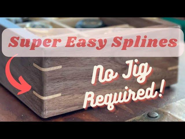 Super-Easy Miter Splines! No Jig Required!