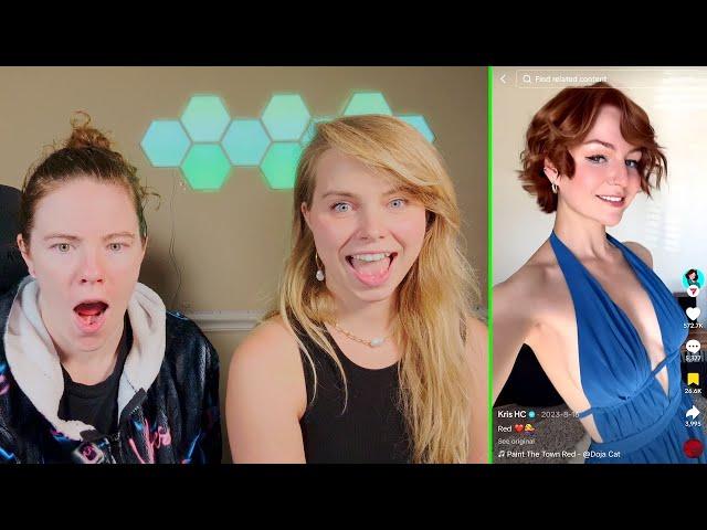 Reacting To KallMeKris Thirst Traps! Part 3 - Hailee And Kendra