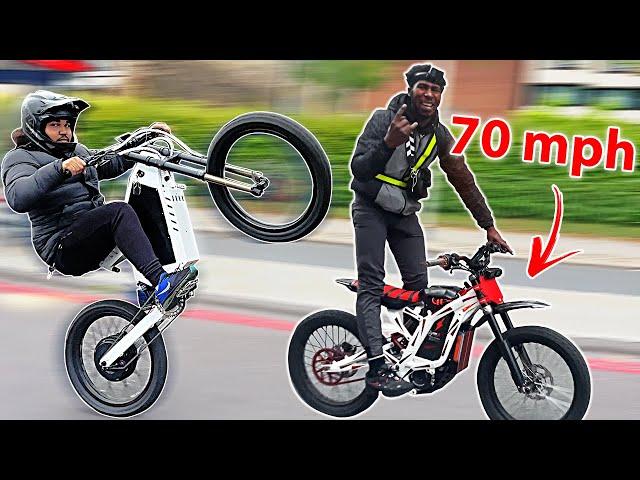 Insane 70mph SURRON at LONDON Electric Bike Rideout - POV 4K