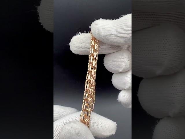 Золотой браслет Бисмарк #egjeweler #handmade #назаказ #gold #золотые_украшения #bracelet
