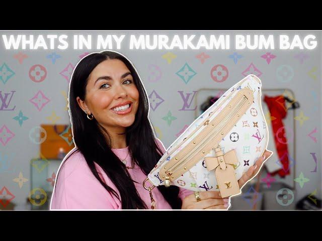 Whats in my LV X MURAKAMI high rise bum bag!  *2025*